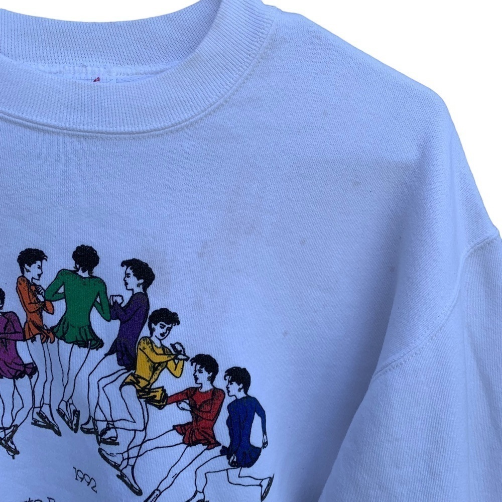 Vintage Indiana State Figure Skating Championships 1992 Crewneck Sweatshirt M - Picture 4 of 6